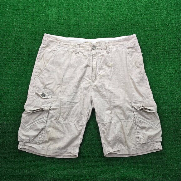Buckle Black Cargo Shorts Mens 36 Beige Push‎ Standard Outdoors Casual - Picture 1 of 12